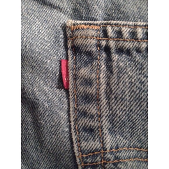 Vtg Levi's 501 Relaxed Button Fly Womens Jeans 38x30 High Rise USA BLANK Red Tag - Picture 8 of 8